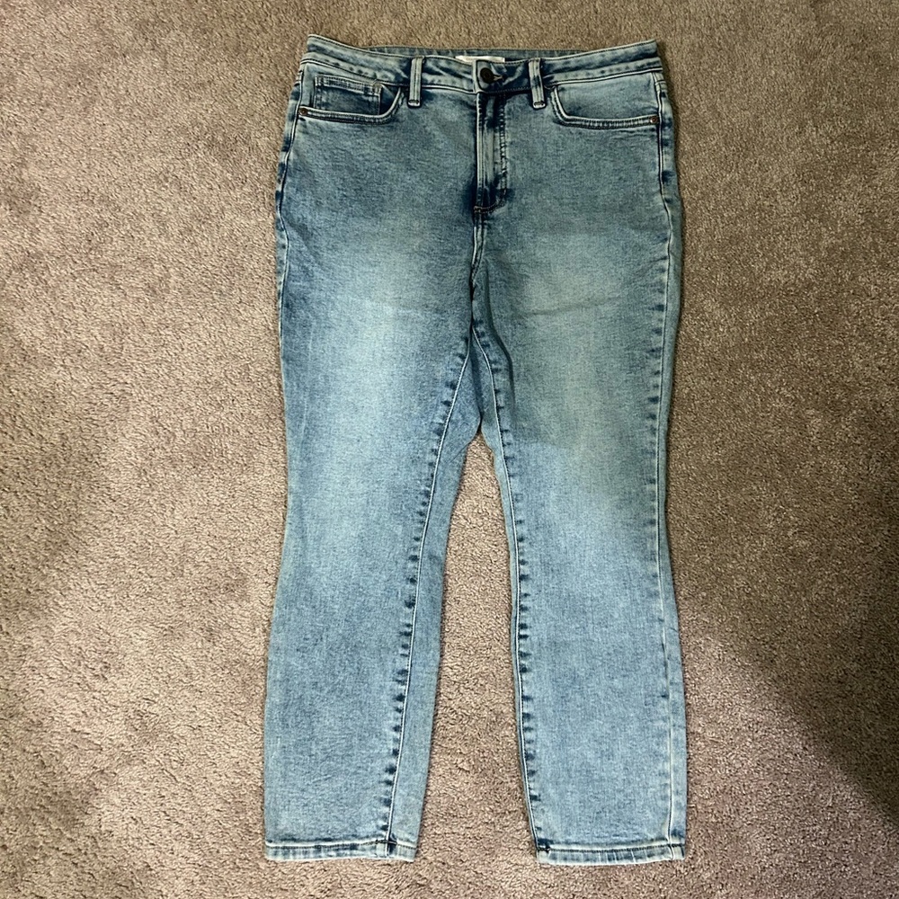 LC Lauren Conrad Women's Skinny Ankle Jeans - Light Blue
